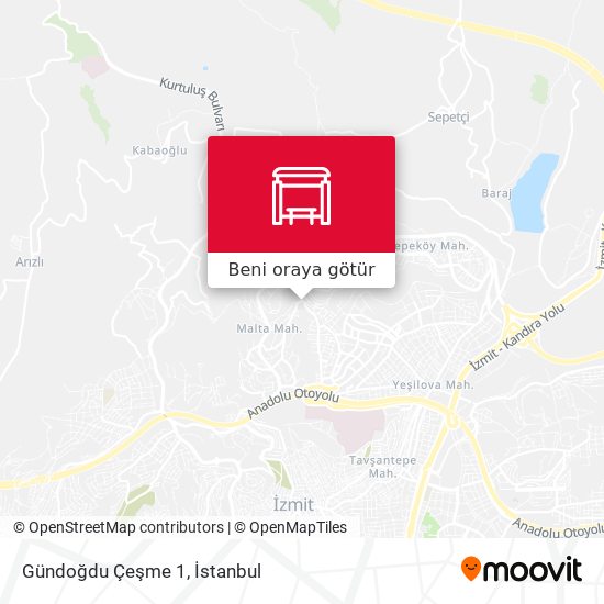 Gündoğdu Çeşme 1 harita