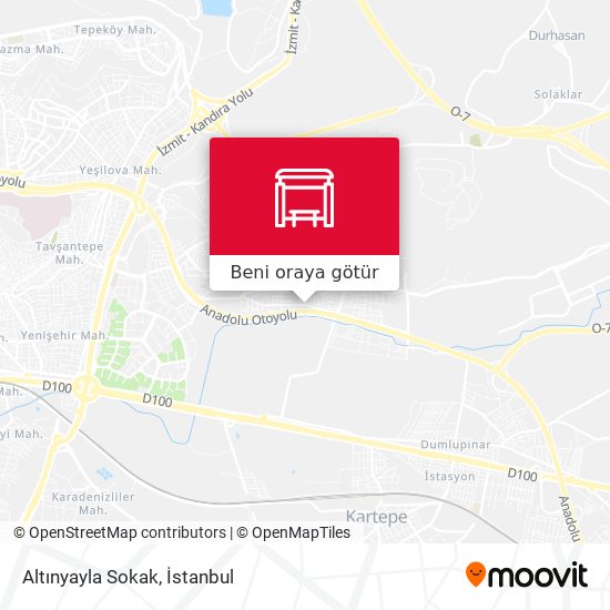Altınyayla Sokak harita