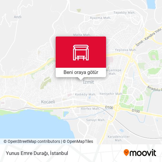 Yunus Emre Durağı harita