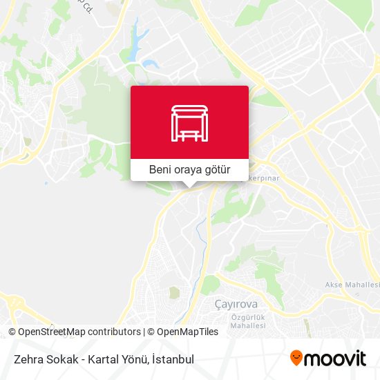 Zehra Sokak - Kartal Yönü harita