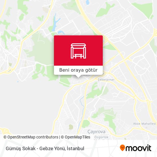 Gümüş Sokak - Gebze Yönü harita