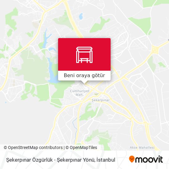 Şekerpınar Özgürlük - Şekerpınar Yönü harita