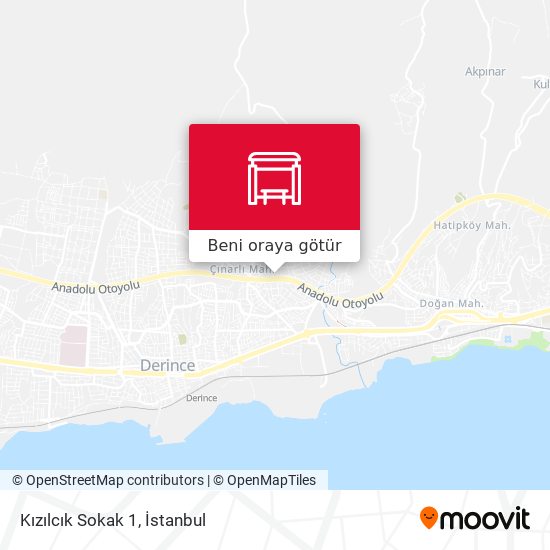 Kızılcık Sokak 1 harita