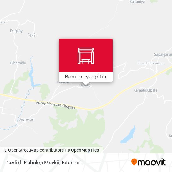 Gedikli Kabakçı Mevkii harita