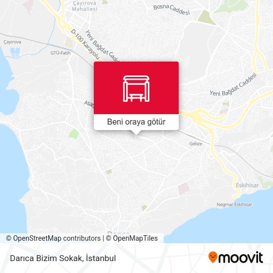 Darıca Bizim Sokak harita