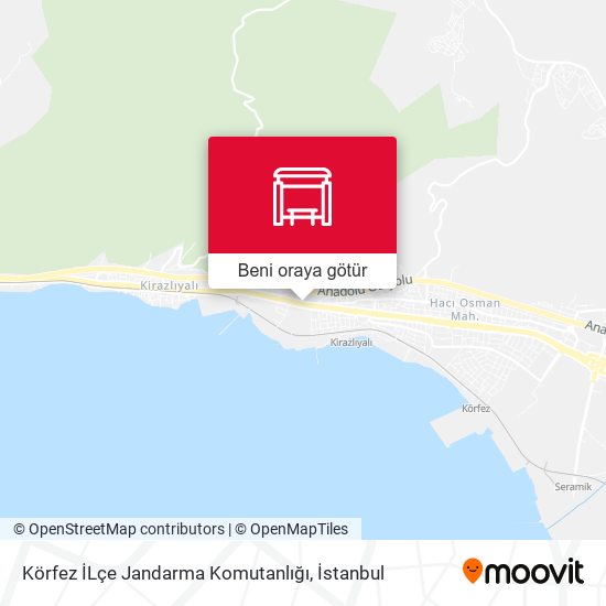 Körfez İLçe Jandarma Komutanlığı harita