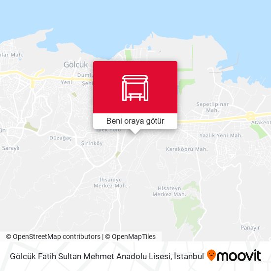 Gölcük Fatih Sultan Mehmet Anadolu Lisesi harita