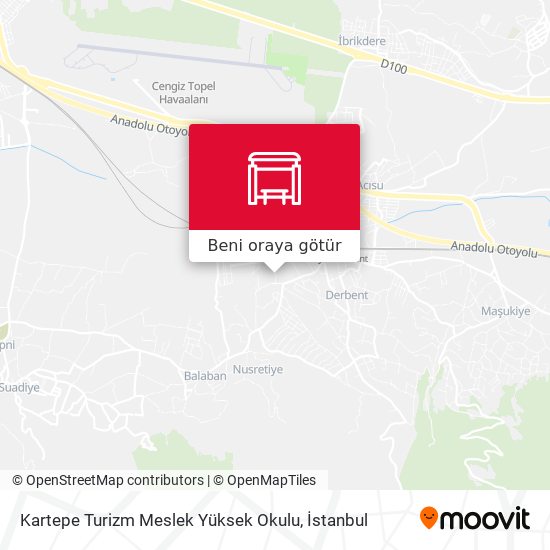 Kartepe Turizm Meslek Yüksek Okulu harita