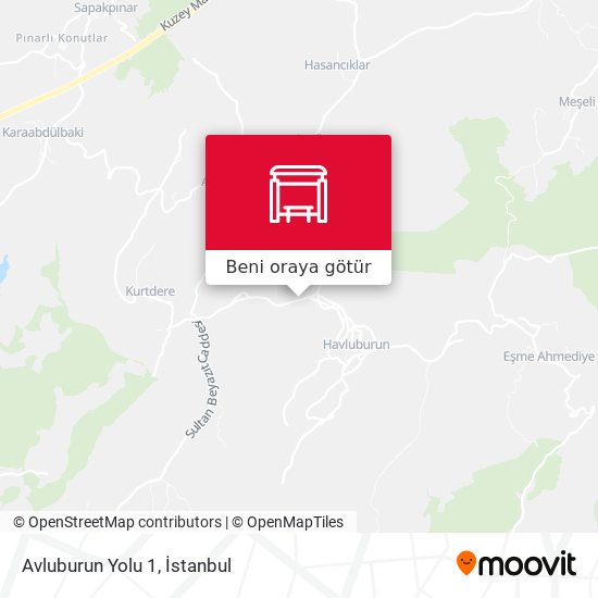 Avluburun Yolu 1 harita