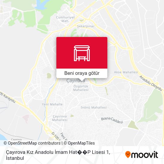 Çayırova Kız Anadolu İmam Hat��P Lisesi 1 harita