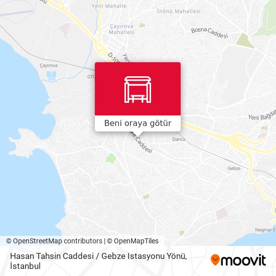 Hasan Tahsin Caddesi / Gebze Istasyonu Yönü harita