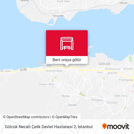 Gölcük Necati Çelik Devlet Hastanesi 2 harita