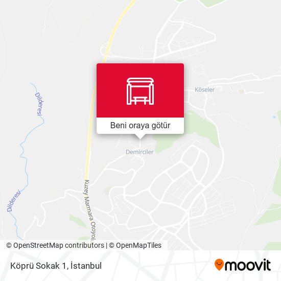 Köprü Sokak 1 harita