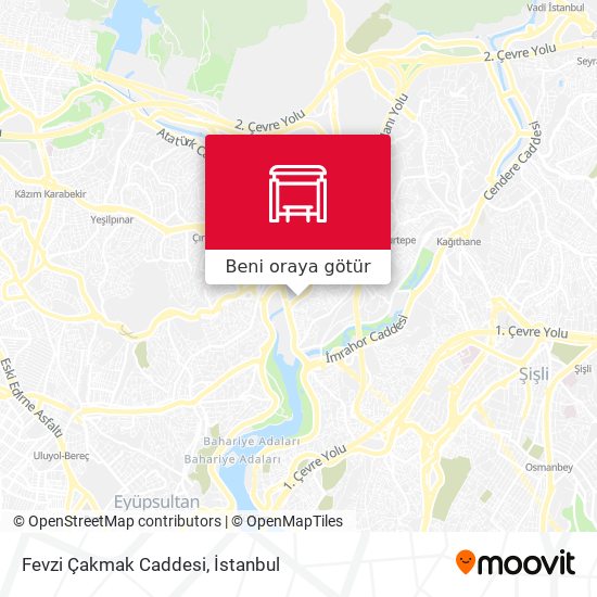 Fevzi Çakmak Caddesi harita