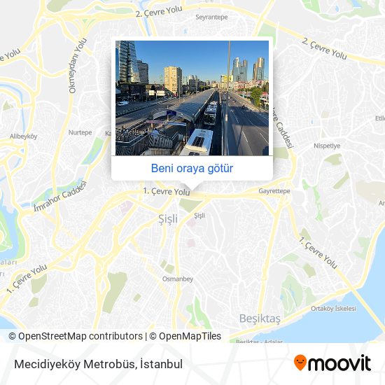 Mecidiyeköy Metrobüs harita