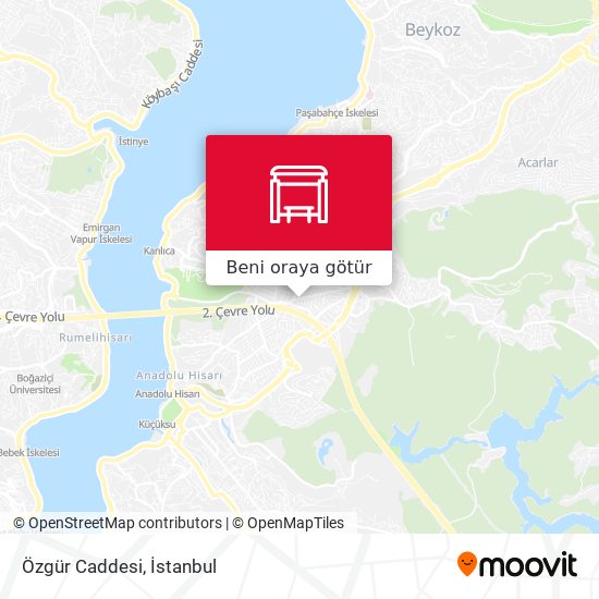 Özgür Caddesi harita