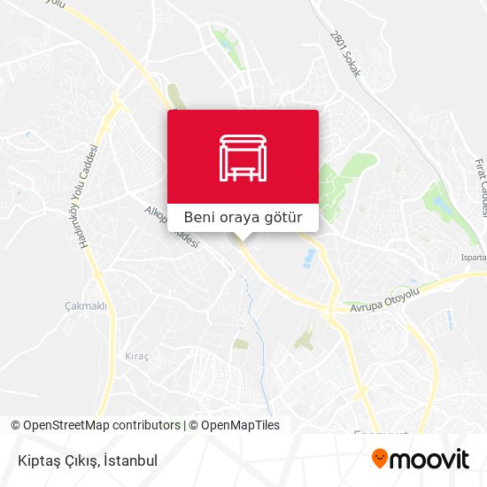 Kiptaş Çıkış harita