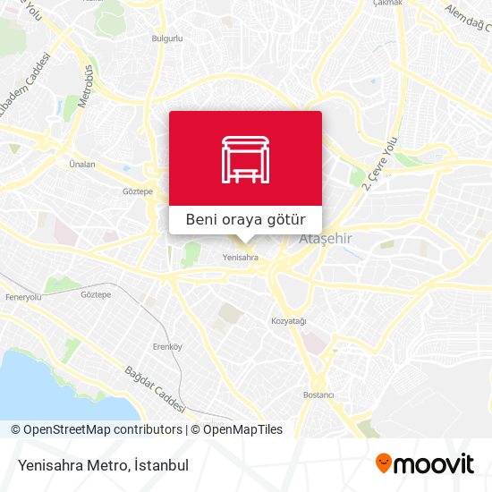 Yenisahra Metro harita