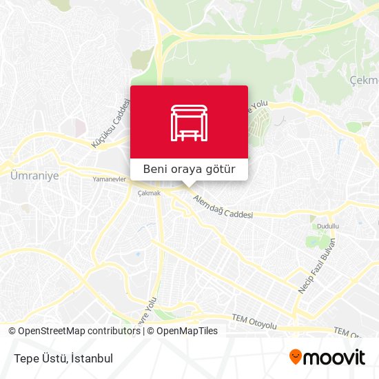 Tepe Üstü harita
