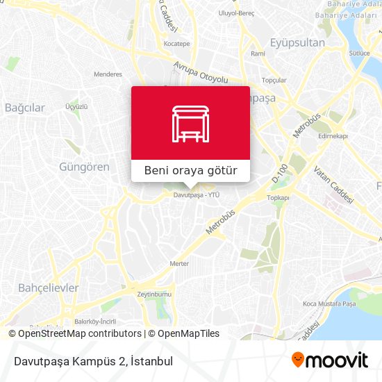 Davutpaşa Kampüs 2 harita