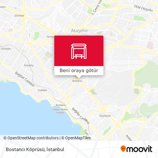 Bostancı Köprüsü harita