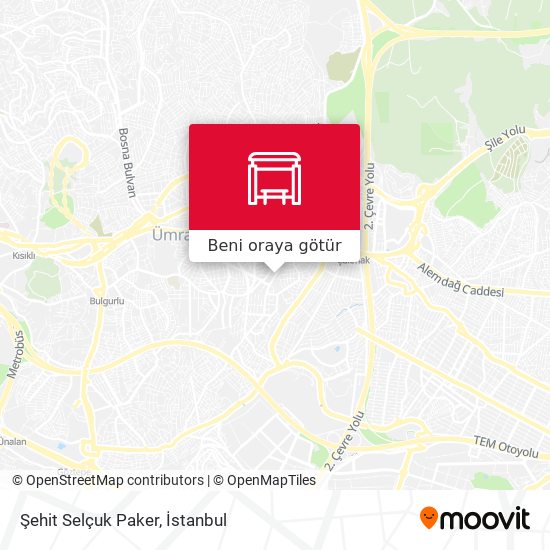 Şehit Selçuk Paker harita