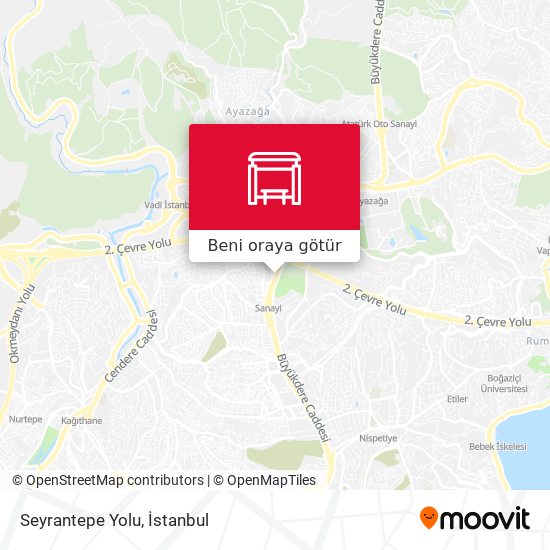 Seyrantepe Yolu harita