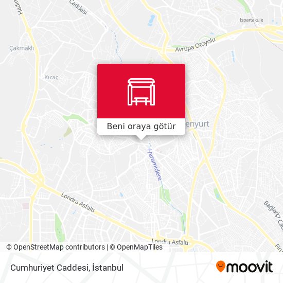 Cumhuriyet Caddesi harita
