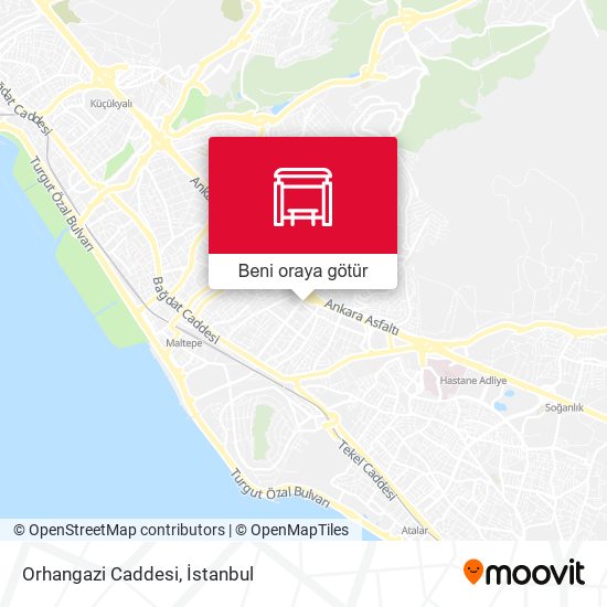 Orhangazi Caddesi harita