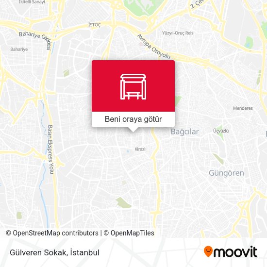 Gülveren Sokak harita