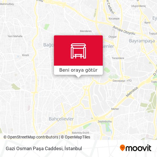 Gazi Osman Paşa Caddesi harita