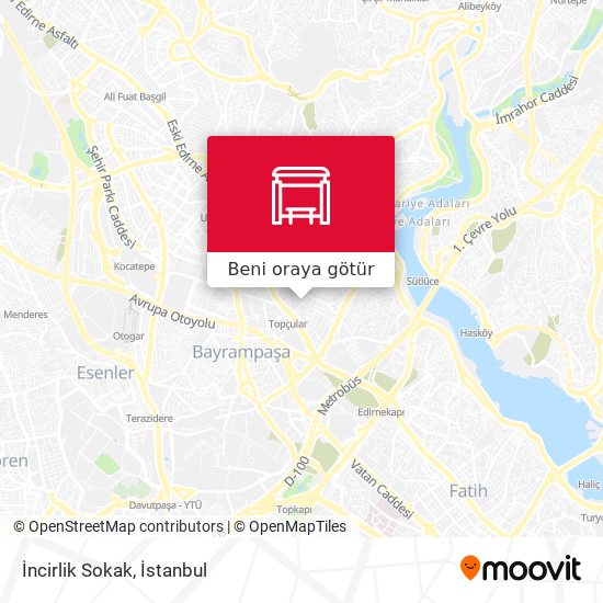İncirlik Sokak harita