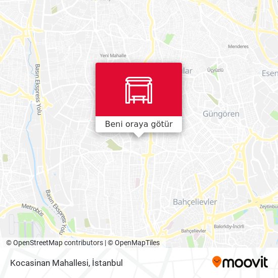 Kocasinan Mahallesi harita