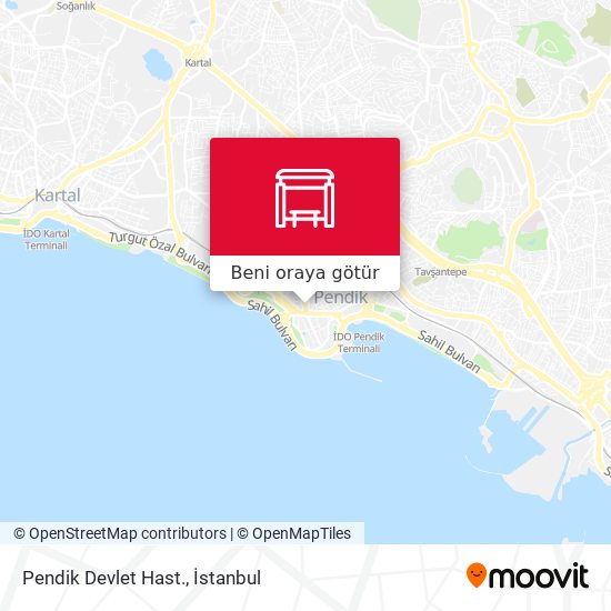 Pendik Devlet Hast. harita