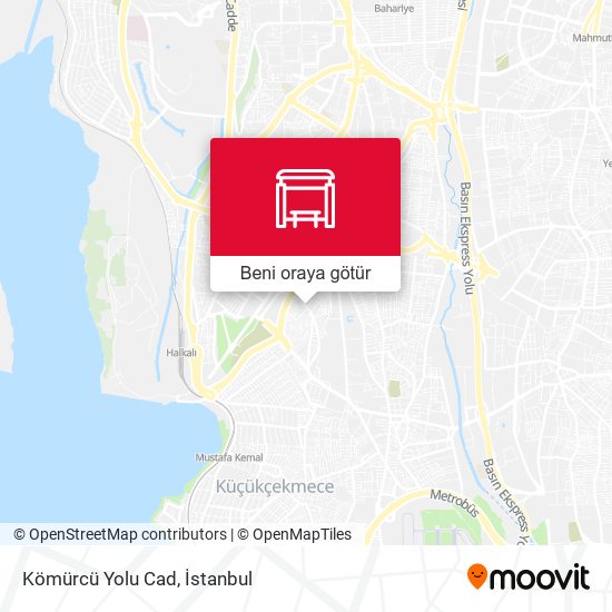 Kömürcü Yolu Cad harita