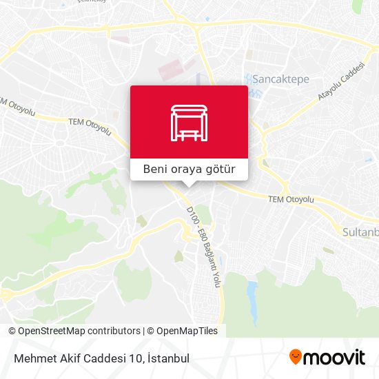 Mehmet Akif Caddesi 10 harita