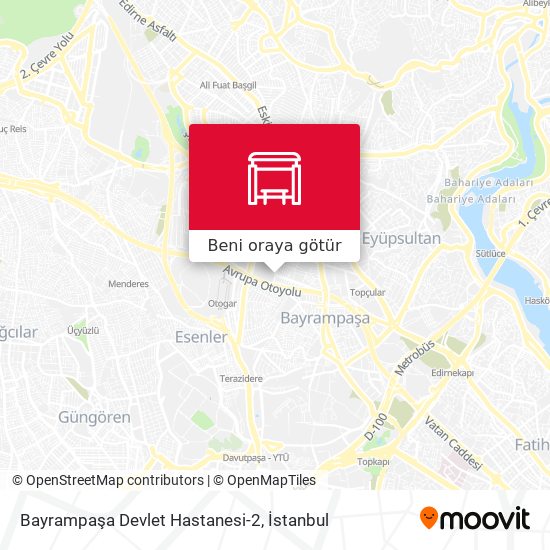 Bayrampaşa Devlet Hastanesi-2 harita