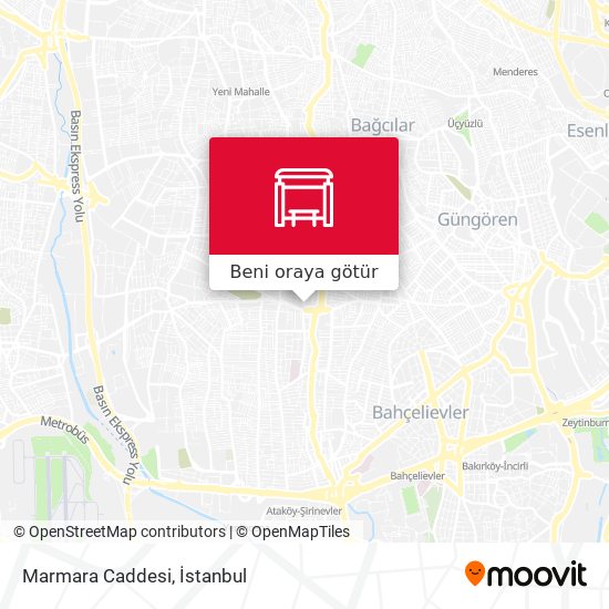 Marmara Caddesi harita