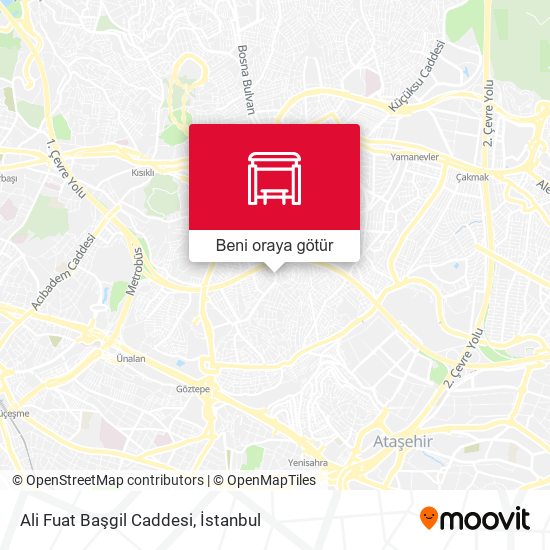 Ali Fuat Başgil Caddesi harita