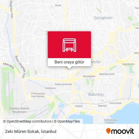 Zeki Müren Sokak harita