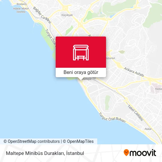 Maltepe Minibüs Durakları harita