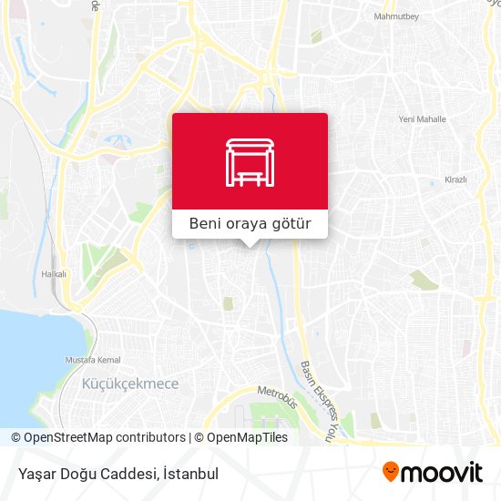 Yaşar Doğu Caddesi harita