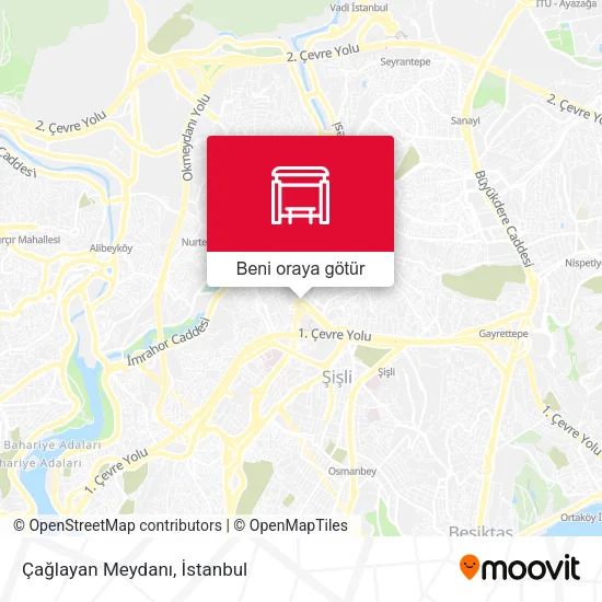 Çağlayan Meydanı harita