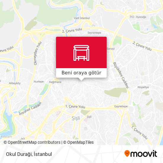 Okul Duraği harita