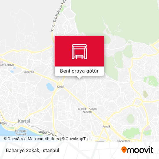 Bahariye Sokak harita