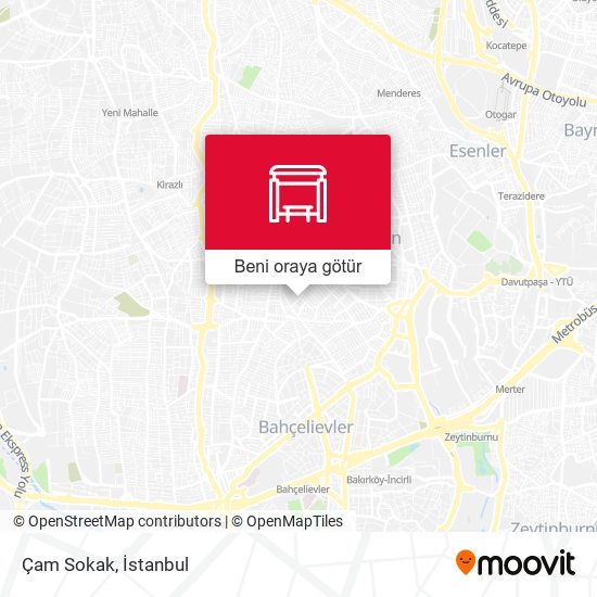 Çam Sokak harita