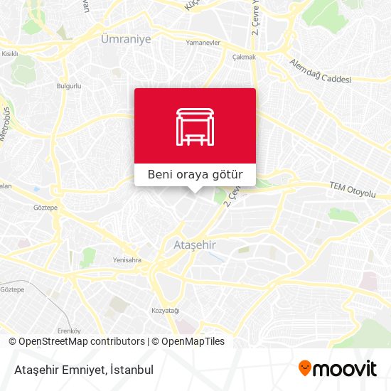 Ataşehir Emniyet harita