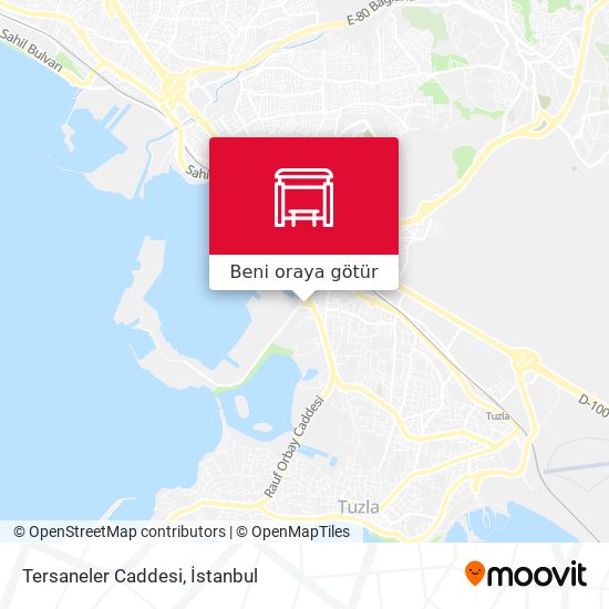 Tersaneler Caddesi harita