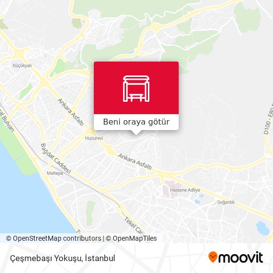 Çeşmebaşı Yokuşu harita