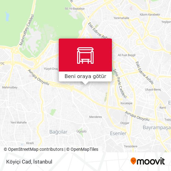 Köyiçi Cad harita